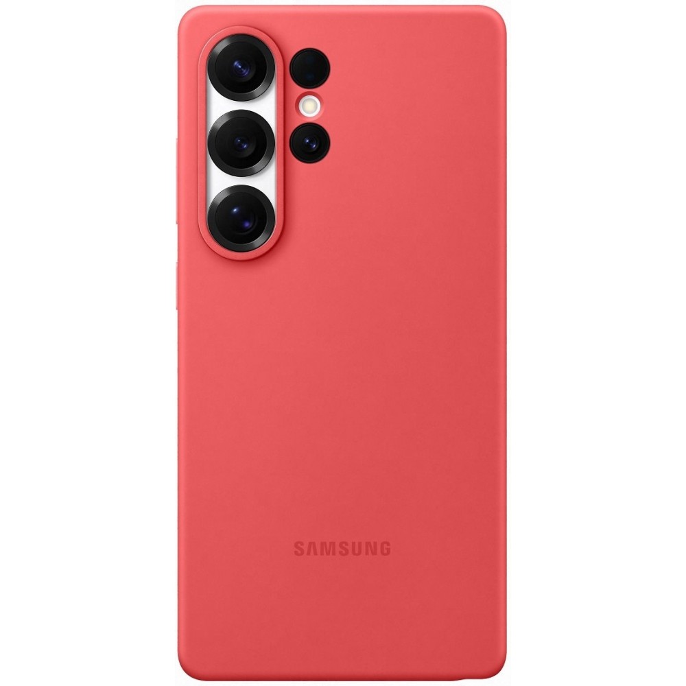Galaxy S25 Ultra Case Hülle - Samsung Original Silikon - Rot