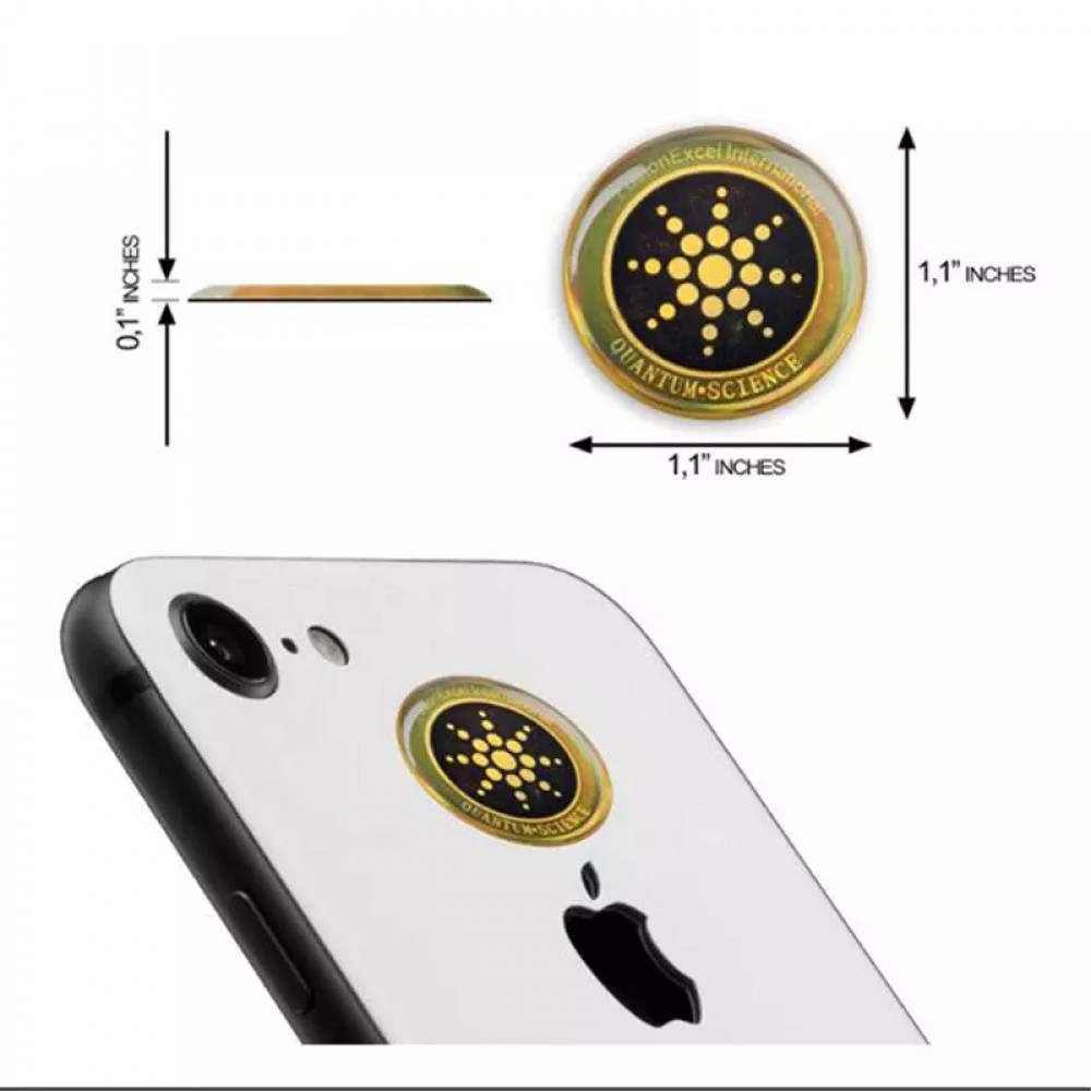 Set de 6 pastilles patch autocollant anti-ondes et antiradiations pour téléphone
