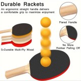 Semi professionelles Ping-pong Spiel Set mit 6 Bällen, 2 Ping-pong Schläger und ausziehbares Netz