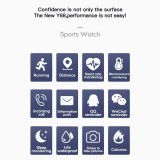 Smart Watch FitPro Y68 - Montre connectée avec écran tactile et programmes de sport / fitness - Rose