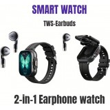 GeiLiVity TWS Ohrh&ouml;rer Smartwatch Sport Tracker Musikspiel Nachrichtenanzeige USB Aufladung