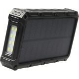 Solar Power Bank Outdoor 36000mAh externe Batterie mit Qi Wireless Charging - Schwarz