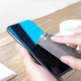 2-in-1-Reinigungsspray für Smartphone-Displays mit integriertem Mikrofasertuch - Grau