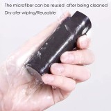 2-in-1-Reinigungsspray für Smartphone-Displays mit integriertem Mikrofasertuch - Grau