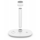 Station de charge 4 en 1 moderne 30W sans fil avec support casque pour AirPods Max, iPhone, Apple Watch, AirPods - Blanc