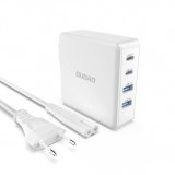 GaN 100W Dudao Ladestation mit 2x USB-C und 2x USB-A - Weiss