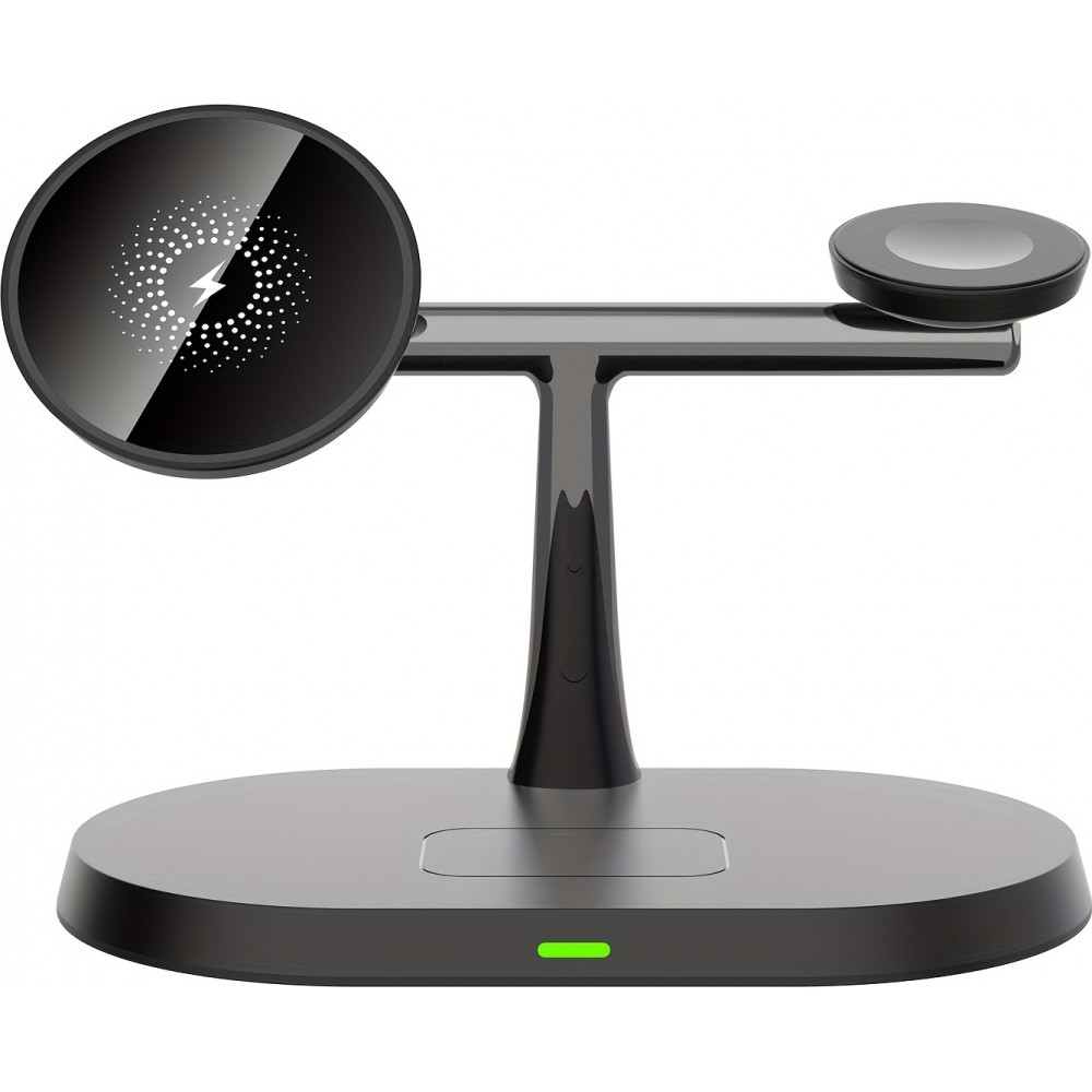 MagSafe 3-in-1 Ovaler Ladegerät für iPhone und Apple Watch - Schwarz