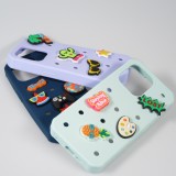 Charm bijou 3D pour coque avec trous style Crocs - Blue Star