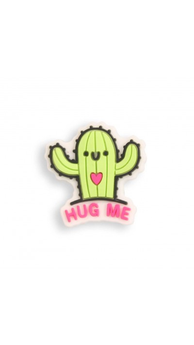 3D-Schmuck Charm für Silikonhülle mit Löcher im Crocs-Stil - Cactus Hug Me