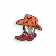 3D-Schmuck Charm für Silikonhülle mit Löcher im Crocs-Stil - Cowboy Hat & Boots