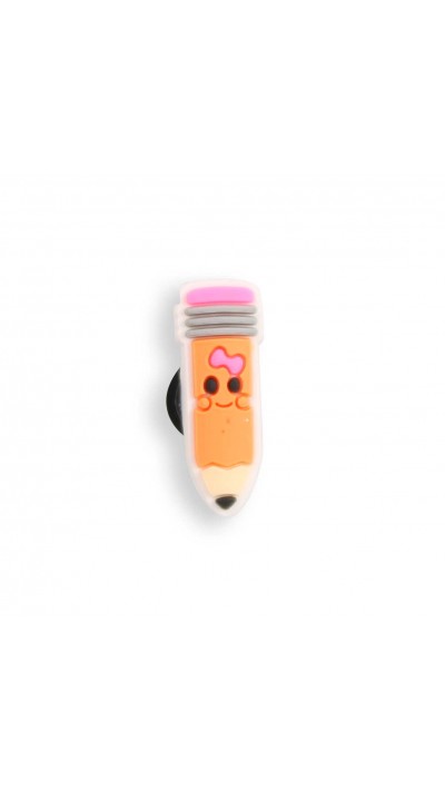 3D-Schmuck Charm für Silikonhülle mit Löcher im Crocs-Stil - Cute Pencil