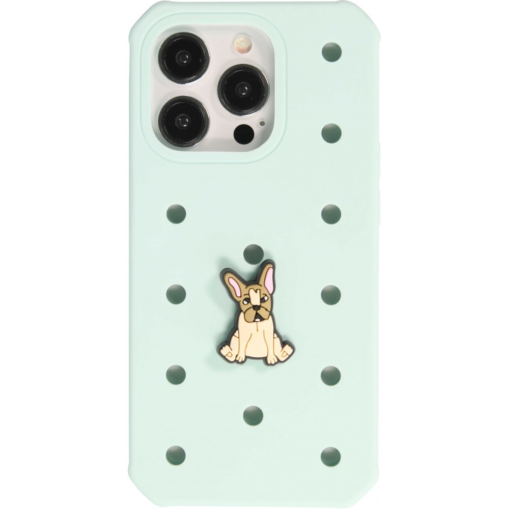 3D-Schmuck Charm für Silikonhülle mit Löcher im Crocs-Stil - Cute Puppy Dog