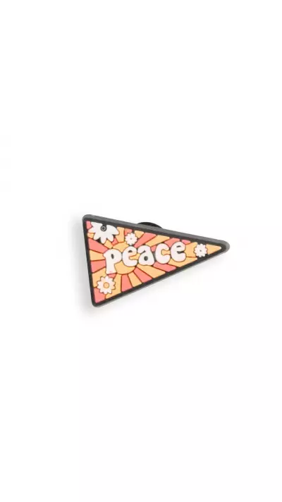 3D-Schmuck Charm für Silikonhülle mit Löcher im Crocs-Stil - Peace Triangle