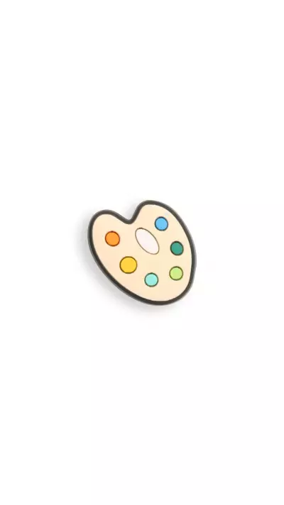 3D-Schmuck Charm für Silikonhülle mit Löcher im Crocs-Stil - Plate of paint