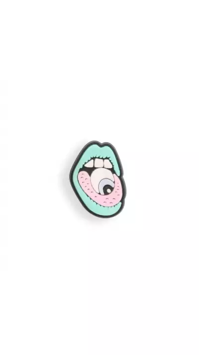 3D-Schmuck Charm für Silikonhülle mit Löcher im Crocs-Stil - Psychodelic Mouth