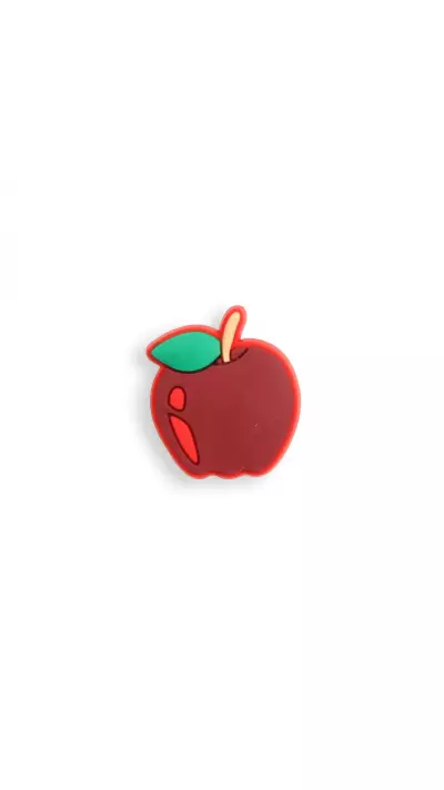 3D-Schmuck Charm für Silikonhülle mit Löcher im Crocs-Stil - Red Apple