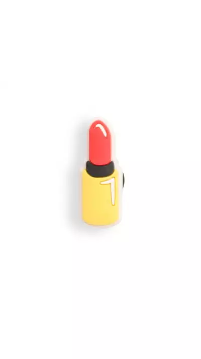 3D-Schmuck Charm für Silikonhülle mit Löcher im Crocs-Stil - Red Lipstick