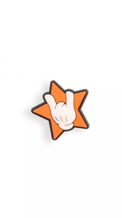 3D-Schmuck Charm für Silikonhülle mit Löcher im Crocs-Stil - Rockstar Hands