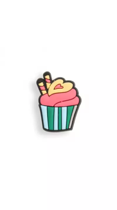 3D-Schmuck Charm für Silikonhülle mit Löcher im Crocs-Stil - Slushy Cupcake