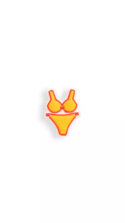 3D-Schmuck Charm für Silikonhülle mit Löcher im Crocs-Stil - Summer Bikini