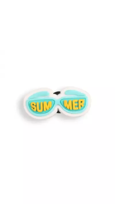 3D-Schmuck Charm für Silikonhülle mit Löcher im Crocs-Stil - Summer Sunglasses