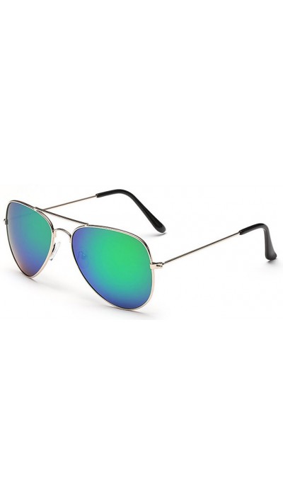 "For The Look" Sunglasses - Sonnenbrille in Aviator Style mit UV Schutz - Grün