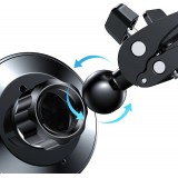 Support Magnétique Voiture Chargeur Inductif Qi 15W Compatible MagSafe pour iPhone JR-ZS240 - Noir