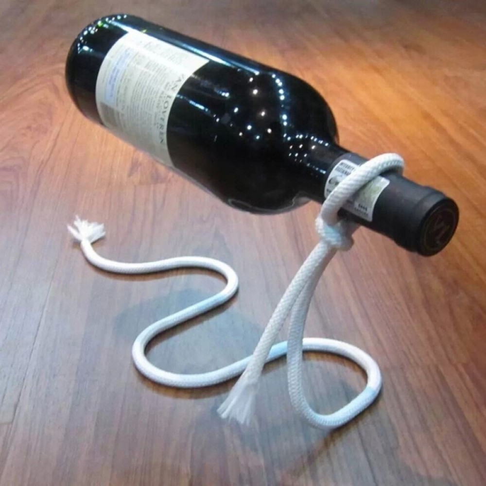 Support &agrave; bouteille de vin corde magique pour cuisine et salle &agrave; manger