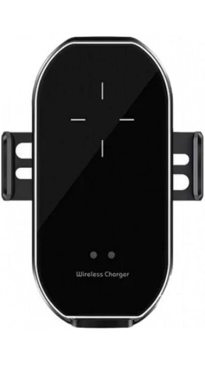 High-Tech Handyhalter 10W Qi fürs Auto - Smart Sensor mit Wireless charging - Silber