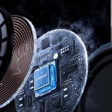 Support de téléphone voiture Joyroom avec chargeur inductif Qi 15W USB-C compatible MagSafe pour ventilation - Noir