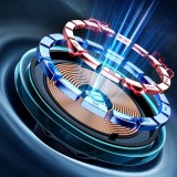 Support de téléphone voiture Joyroom avec chargeur inductif Qi 15W USB-C compatible MagSafe pour ventilation - Noir