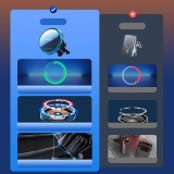 Support de téléphone voiture Joyroom avec chargeur inductif Qi 15W USB-C compatible MagSafe pour ventilation - Noir