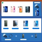 Support de téléphone voiture Joyroom avec chargeur inductif Qi 15W USB-C compatible MagSafe pour ventilation - Noir