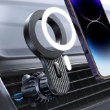 Magnetischer Auto Halter Carbon Look für iPhone mit MagSafe Joyroom JR-ZS355 Handyhalterung Smartphone Halterung - Schwarz