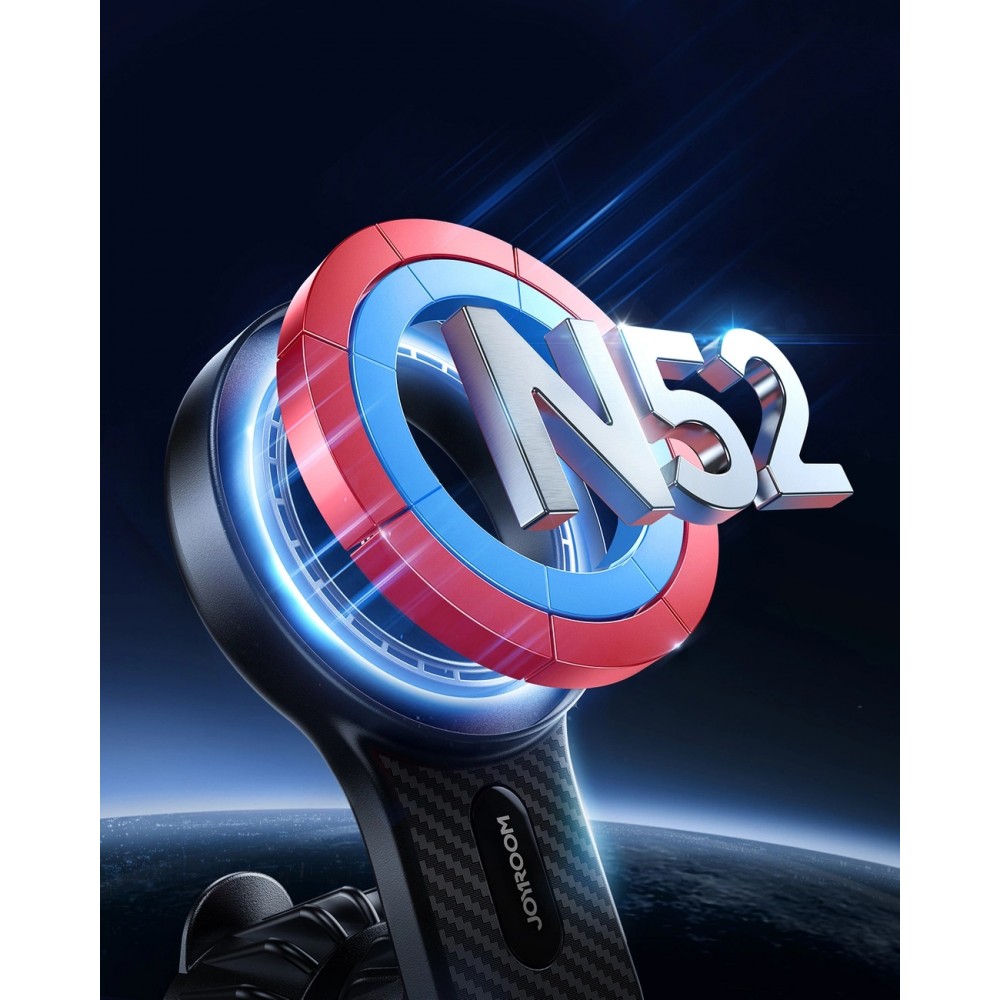 Magnetischer Auto Halter Carbon Look für iPhone mit MagSafe Joyroom JR-ZS355 Handyhalterung Smartphone Halterung - Schwarz