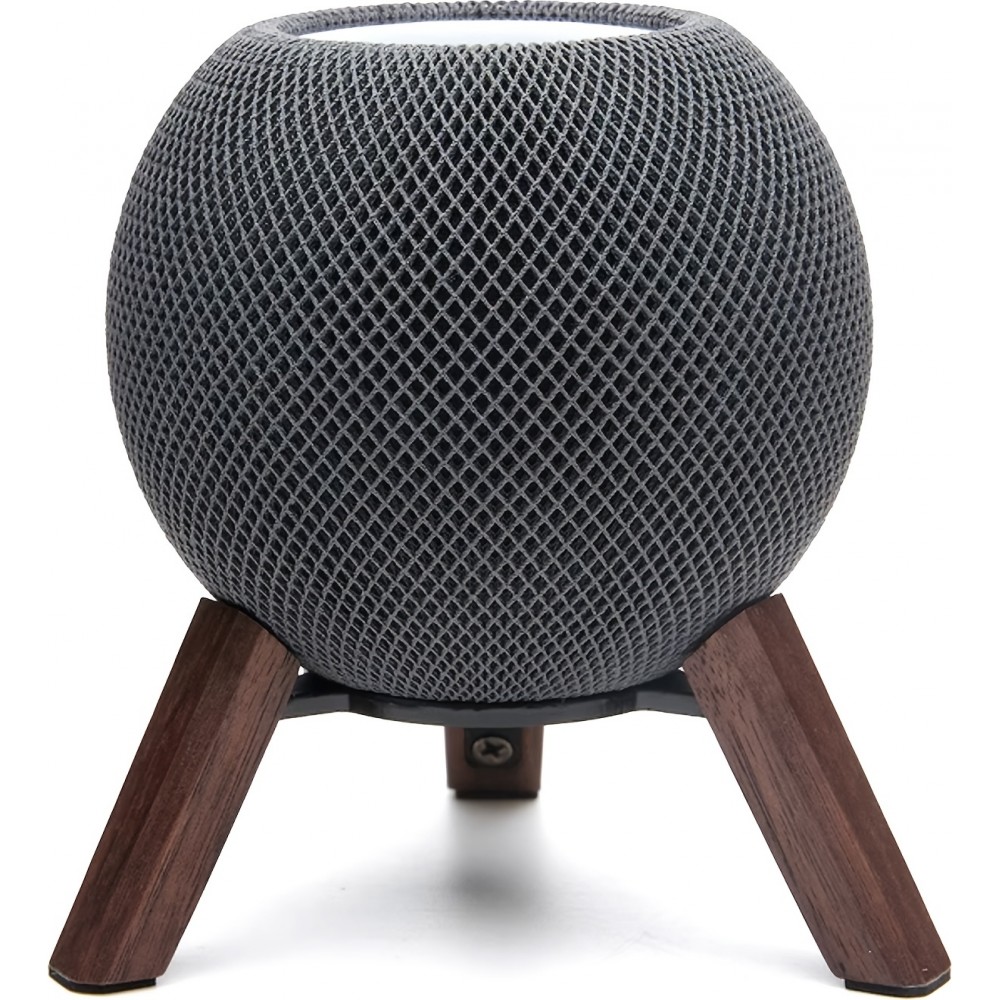 Holz Ständer für Apple HomePod Mini aus massivem Holz Tripod Tischhalterung Metall Holz Konstruktion