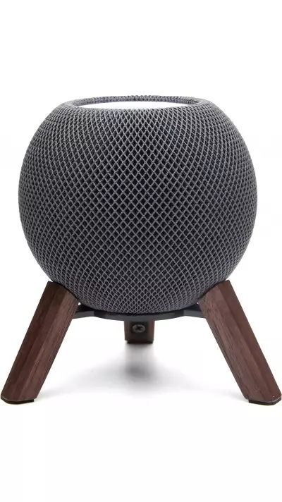 Holz Ständer für Apple HomePod Mini aus massivem Holz Tripod Tischhalterung Metall Holz Konstruktion