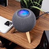 Holz Ständer für Apple HomePod Mini aus massivem Holz Tripod Tischhalterung Metall Holz Konstruktion