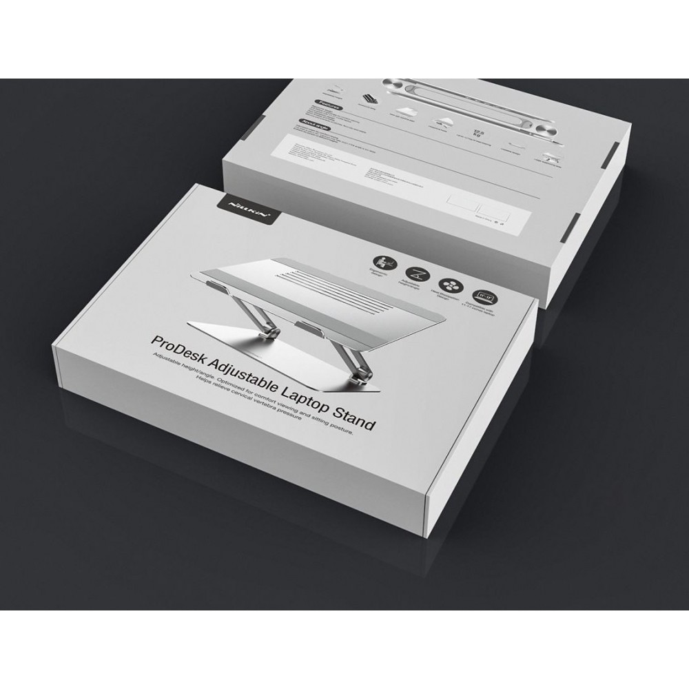 Nillkin Pro verstellbarer Laptop-Ständer für ergonomischen Schreibtisch - Silber