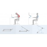 Nillkin Pro verstellbarer Laptop-Ständer für ergonomischen Schreibtisch - Silber
