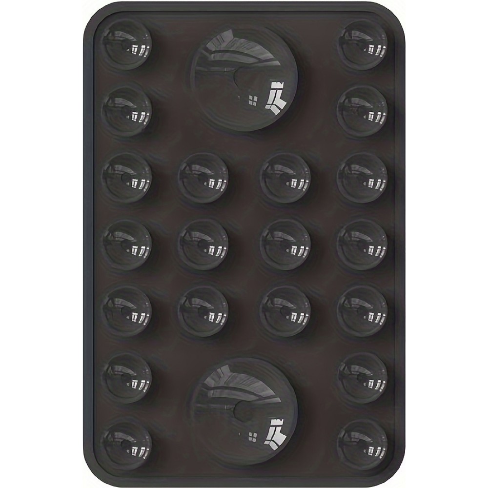 Support silicone magnétique MagSafe pour iPhone avec ventouses pour surfaces lisses - Noir