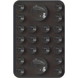 Support silicone magnétique MagSafe pour iPhone avec ventouses pour surfaces lisses - Noir