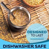 Yerba Mate Becher und Bombilla Set Edelstahl Vakuum (250 ml) mit Bürste - Schwarz