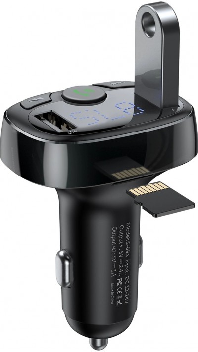Bluetooth Transmitter Auto Ladegerät Baseus S-09A Overseas Edition - Schwarz