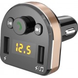 Dudao Bluetooth FM Transmitter Auto Ladegerät MP3 3.1A 2x USB Hochgeschwindigkeitsladegerät - Schwarz