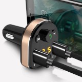 Dudao Bluetooth FM Transmitter Auto Ladegerät MP3 3.1A 2x USB Hochgeschwindigkeitsladegerät - Schwarz