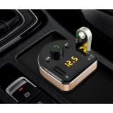 Dudao Bluetooth FM Transmitter Auto Ladegerät MP3 3.1A 2x USB Hochgeschwindigkeitsladegerät - Schwarz