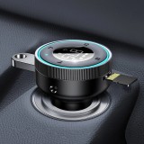 Baseus Enjoy FM Transmitter Auto Ladegerät LED 2x USB / 3.5mm Klinkenstecker Drahtloser MP3-Player Bluetooth 5.0 3.4A (CCLH-01) - Schwarz