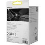Baseus Enjoy FM Transmitter Auto Ladegerät LED 2x USB / 3.5mm Klinkenstecker Drahtloser MP3-Player Bluetooth 5.0 3.4A (CCLH-01) - Schwarz