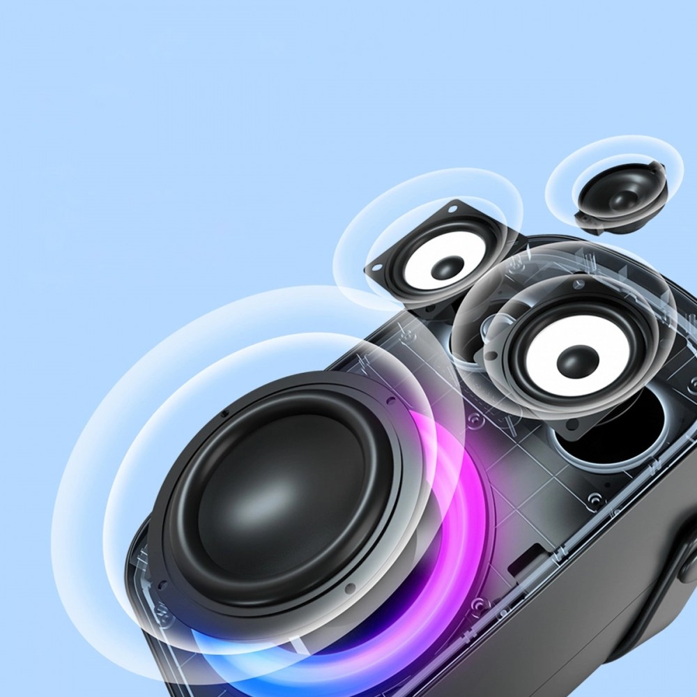 Tronsmart Halo 100 60W - Tragbare Bluetooth Lautsprecher mit Tragegriff - Schwarz